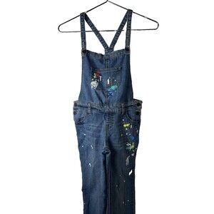 Cat & Jack GIRLS SIZE M7/8 Overall Jeans Painter